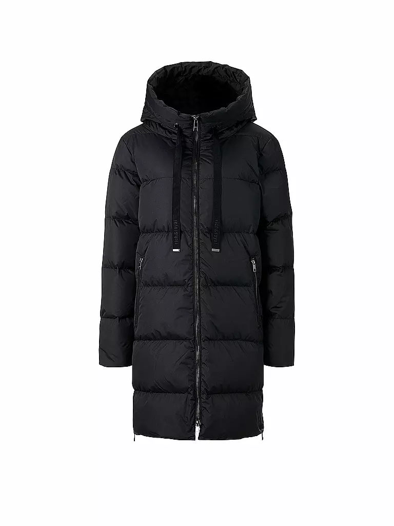 RICH & ROYAL | Daunensteppmantel | Noir