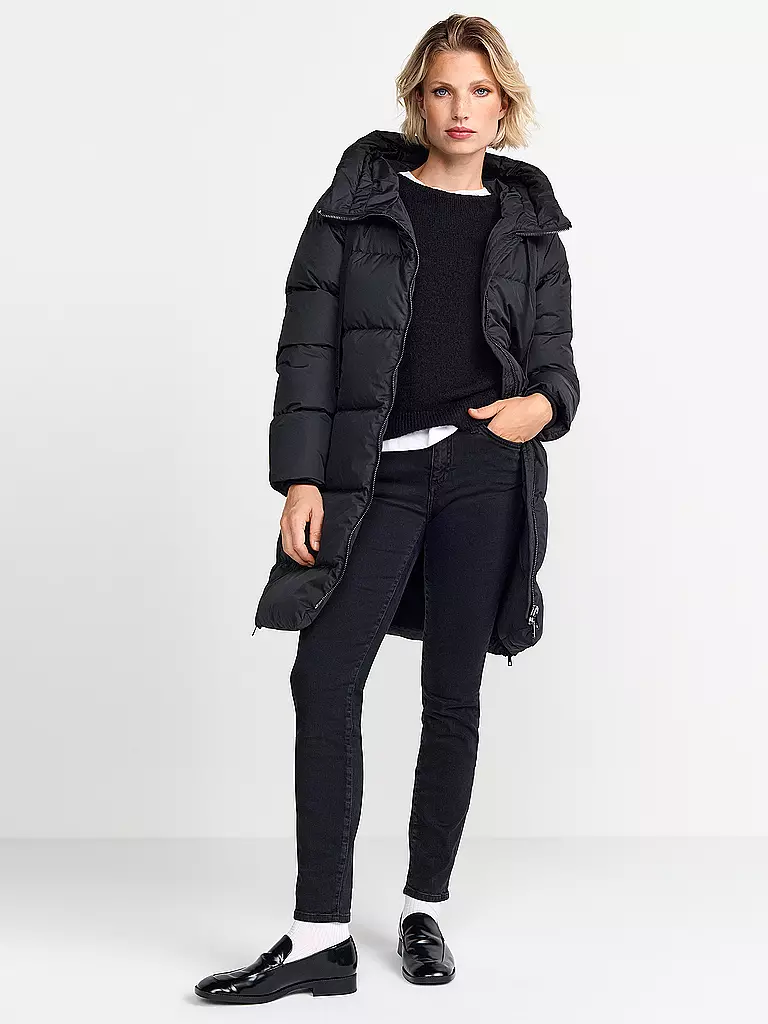 RICH & ROYAL | Daunensteppmantel | Noir