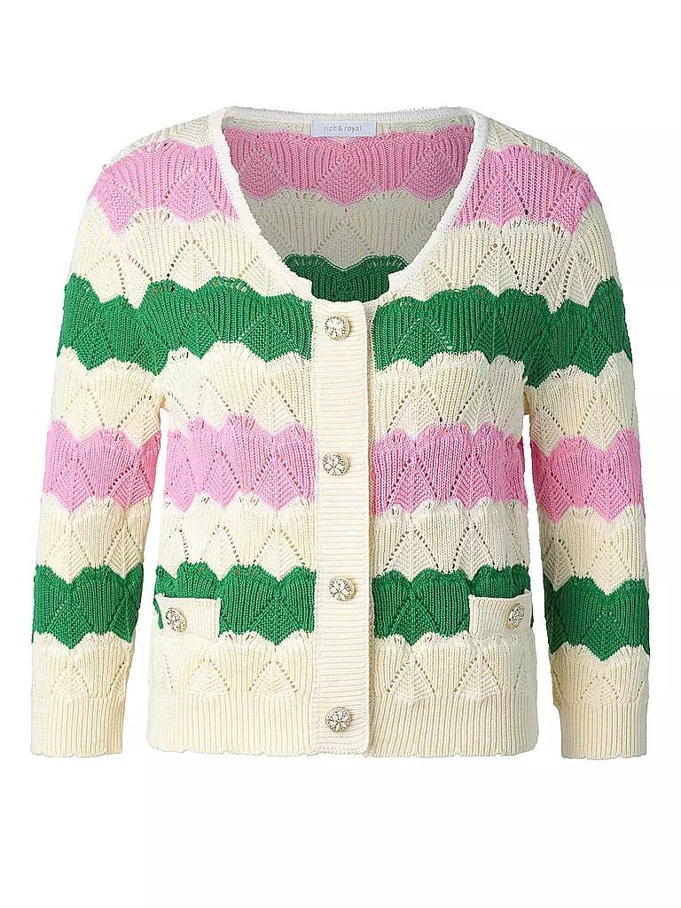 RICH & ROYAL | Gilet en tricot | Rose