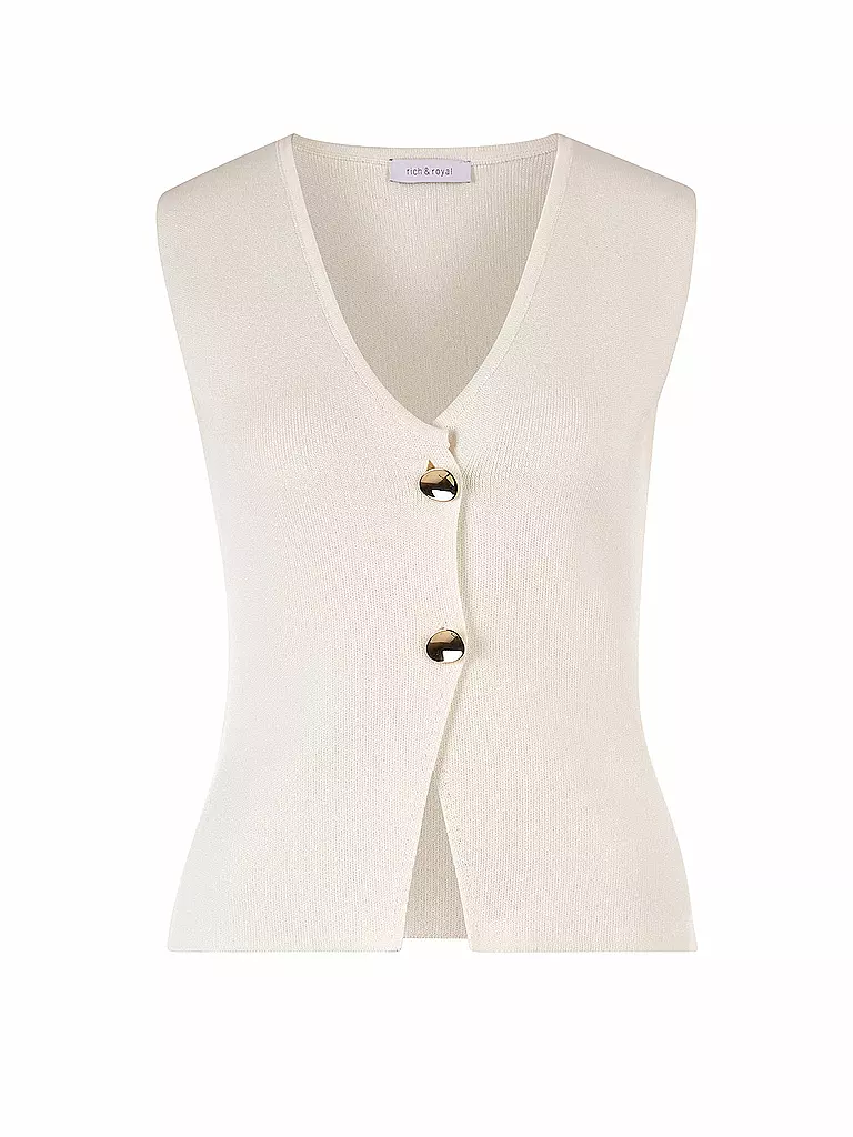 RICH & ROYAL | Gilet | Crème
