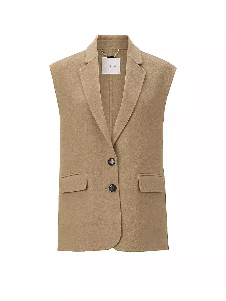 RICH & ROYAL | Gilet | Camel