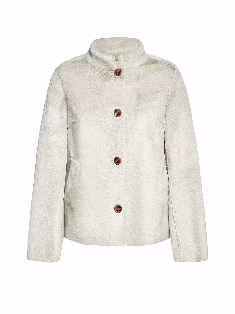 RICH & ROYAL | Jacke in Felloptik | Beige
