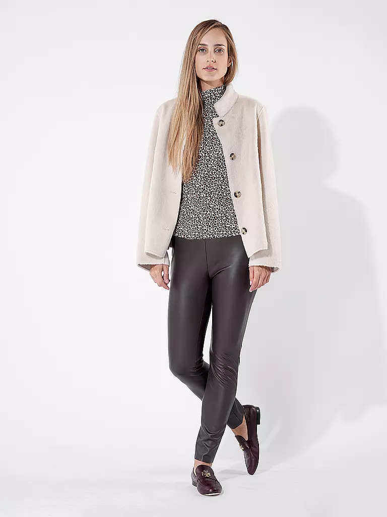 RICH & ROYAL | Jacke in Felloptik | Beige