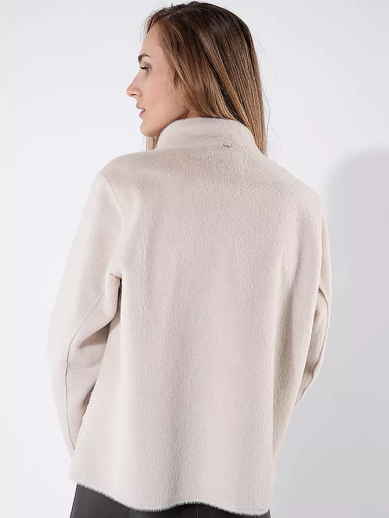 RICH & ROYAL | Jacke in Felloptik | Beige