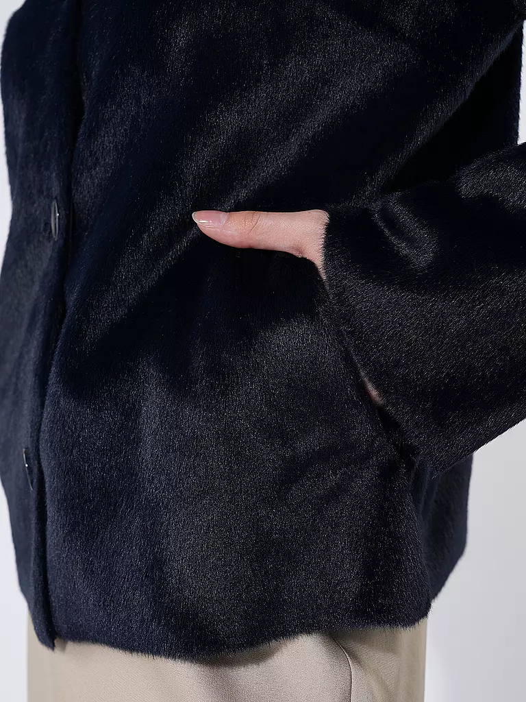 RICH & ROYAL | Jacke in Felloptik | Bleu