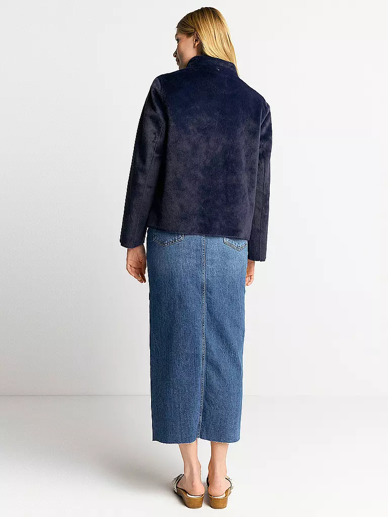 RICH & ROYAL | Jacke in Felloptik | Bleu