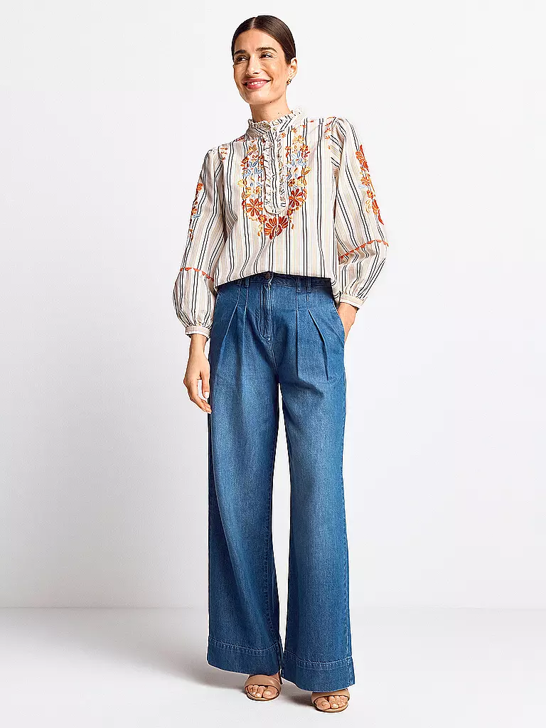RICH & ROYAL | Jeans Jambe Large | blau