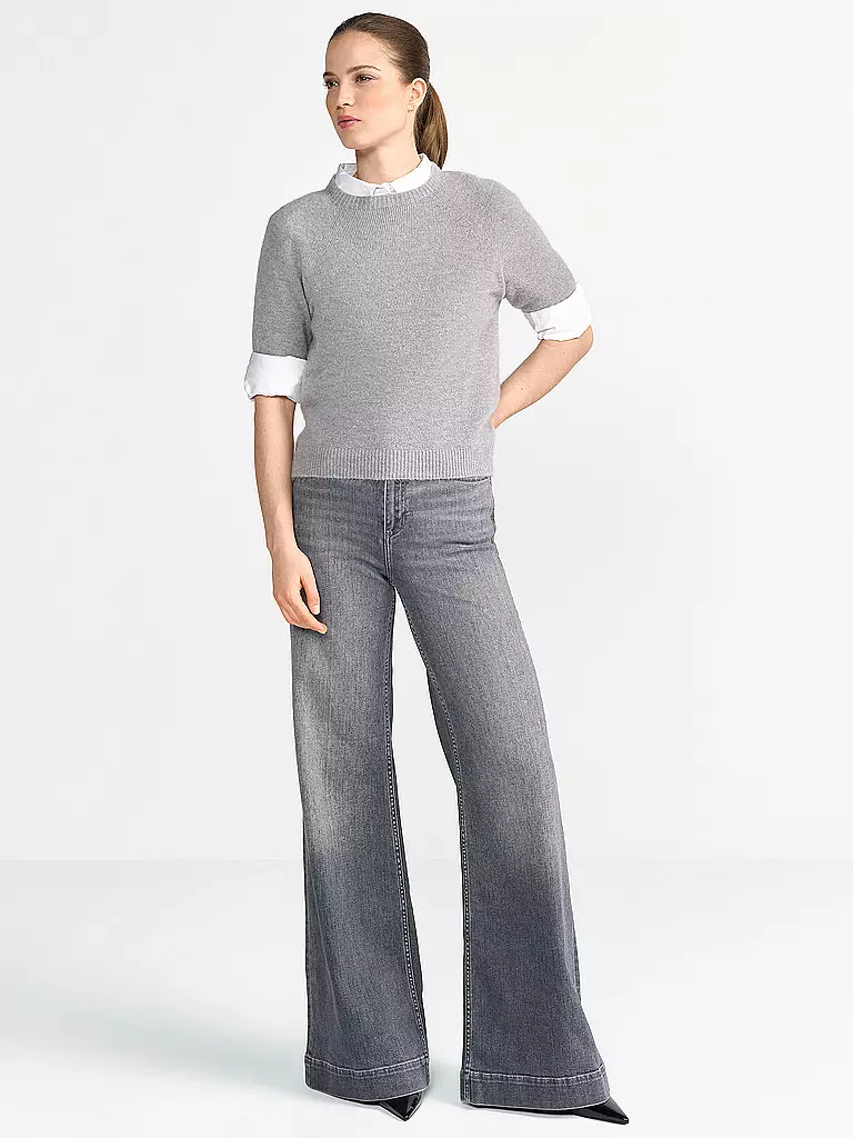 RICH & ROYAL | Jeans Wide Leg | grau