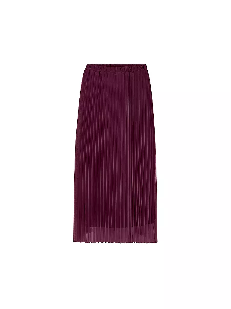 RICH & ROYAL | Jupe midi | Rouge foncé