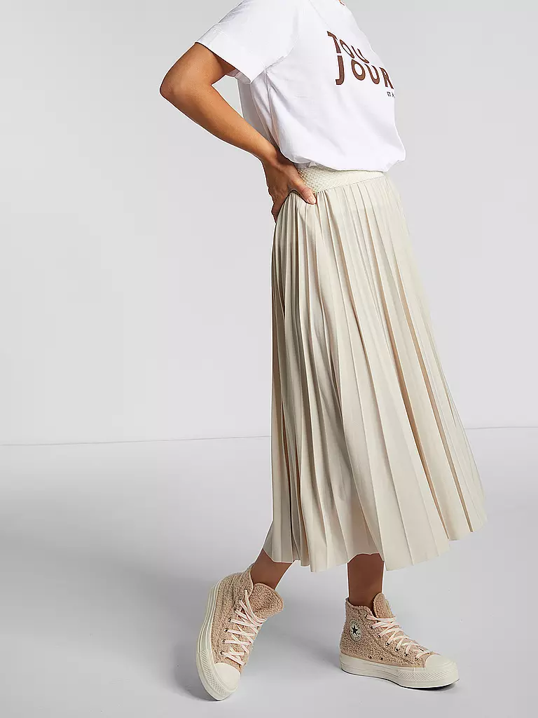 RICH & ROYAL | Jupe plissée | beige