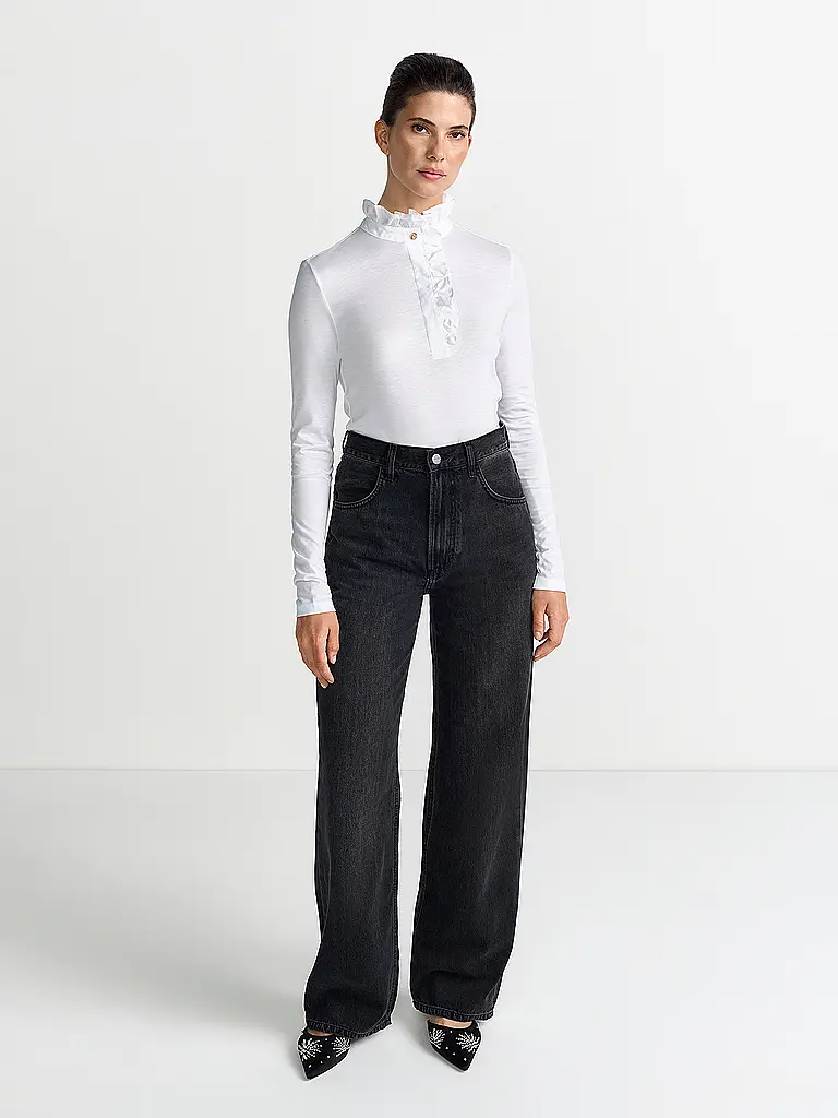 RICH & ROYAL | Langarmshirt | Blanc
