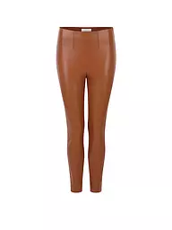 RICH & ROYAL | Leggings aspect cuir | Marron