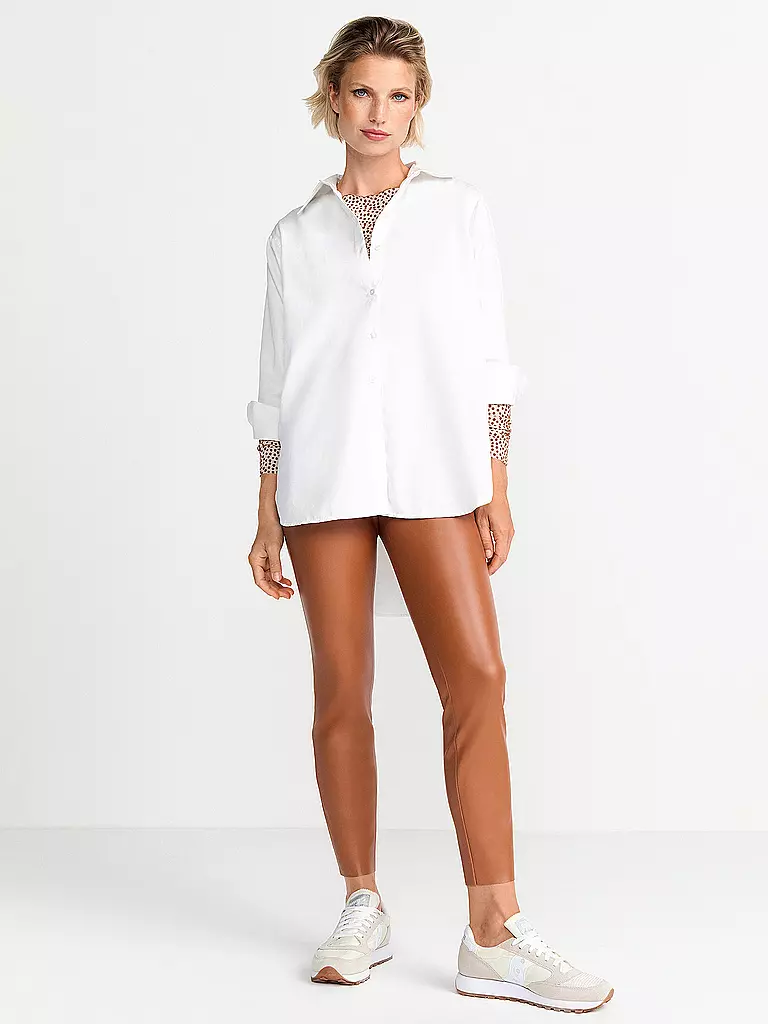 RICH & ROYAL | Leggings aspect cuir | braun