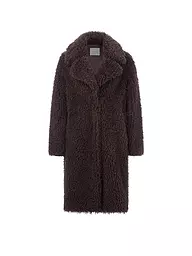 RICH & ROYAL | Manteau en fausse fourrure | Marron