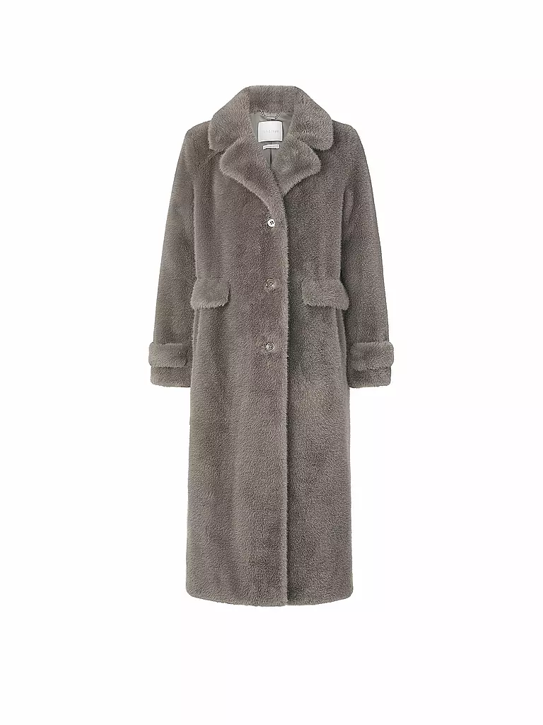RICH & ROYAL | Manteau en fausse fourrure | grau