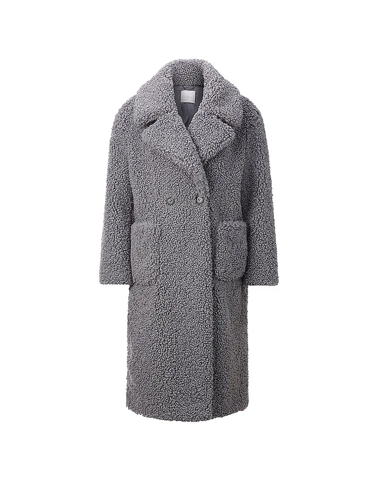 RICH & ROYAL | Manteau en fausse fourrure | grau