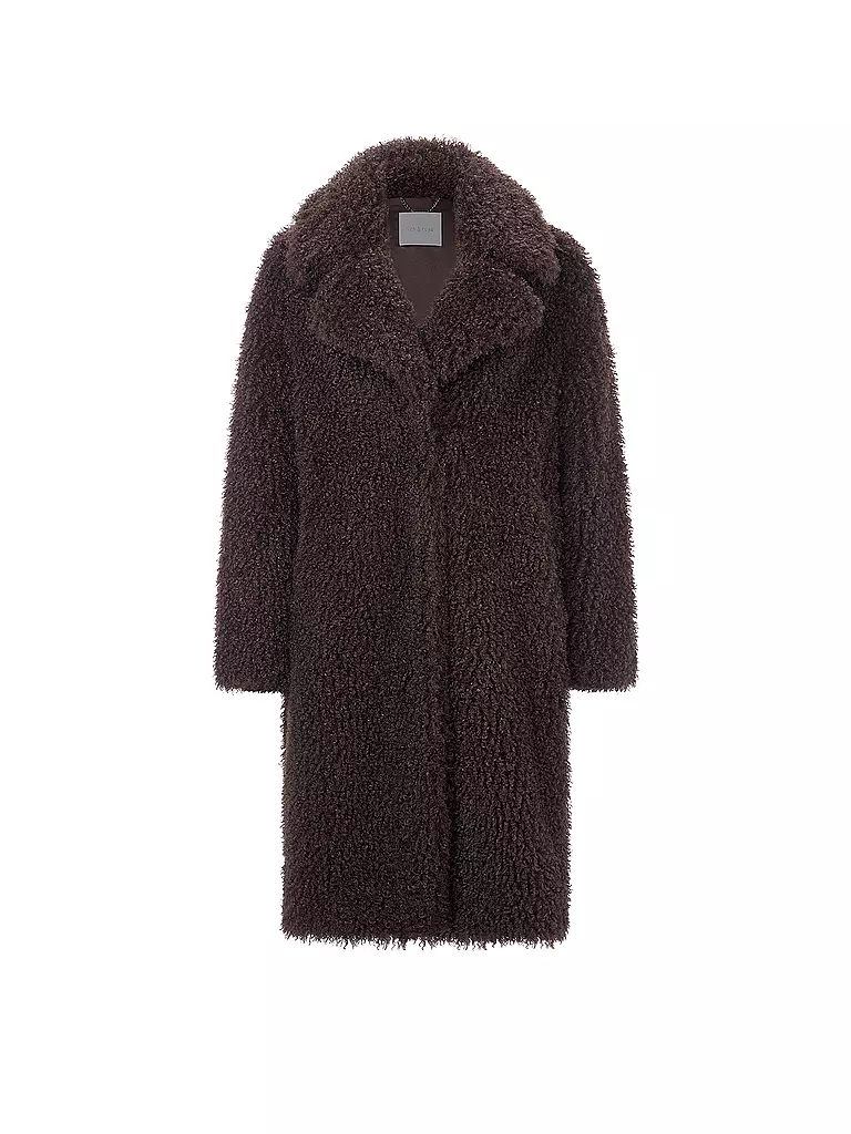 RICH & ROYAL | Manteau en fausse fourrure | Marron