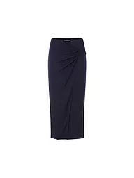 RICH & ROYAL | Midi-jupe | Bleu foncé
