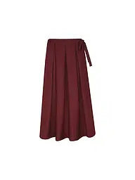 RICH & ROYAL | Midi-jupe | Rouge foncé