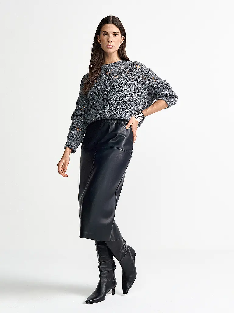 RICH & ROYAL | Midi-jupe | schwarz