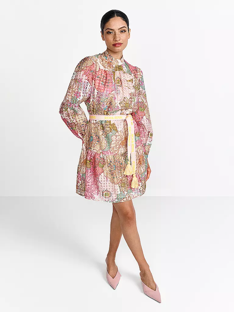 RICH & ROYAL | Midikleid | rosa