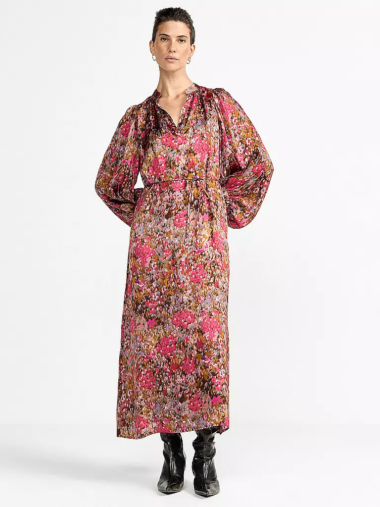 RICH & ROYAL | Midikleid | Rouge foncé