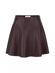RICH & ROYAL | Mini-jupe aspect cuir | Marron