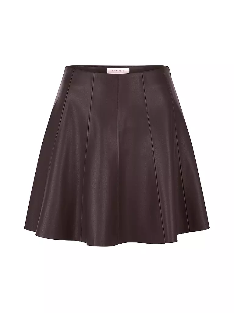 RICH & ROYAL | Mini-jupe aspect cuir | braun