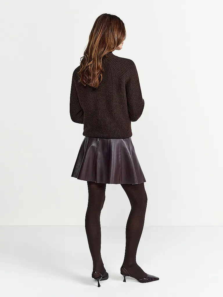 RICH & ROYAL | Mini-jupe aspect cuir | 