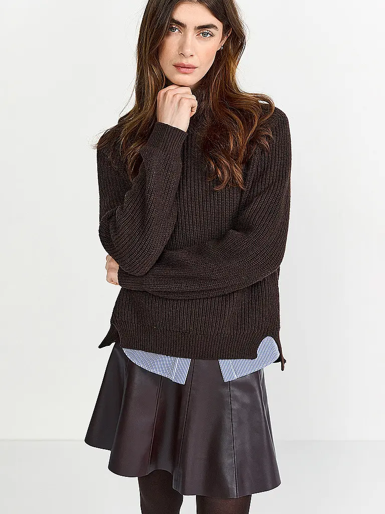 RICH & ROYAL | Mini-jupe aspect cuir | 