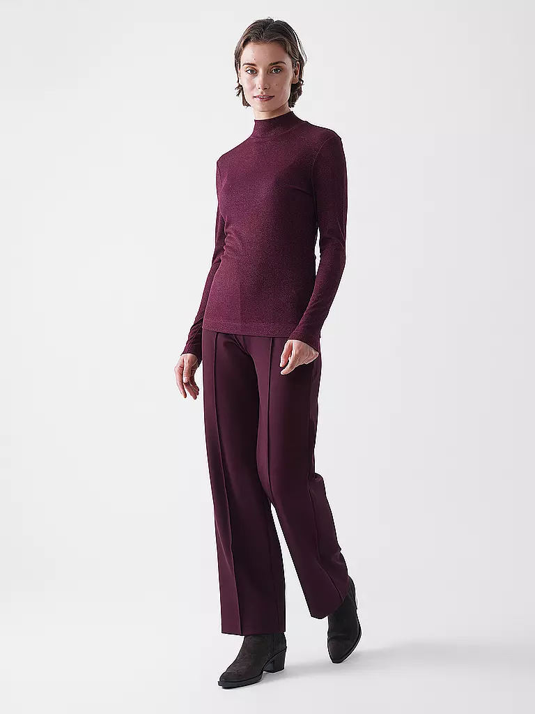 RICH & ROYAL | Pantalon Marlene | Rouge foncé