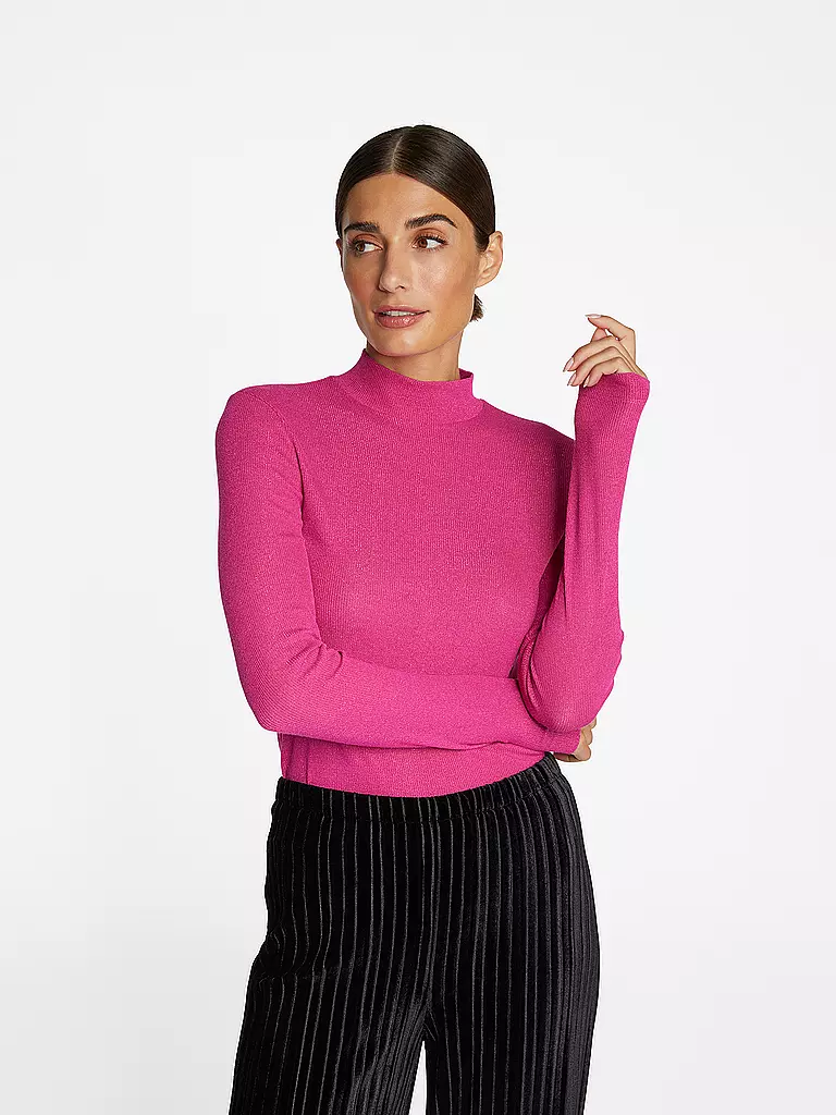 RICH & ROYAL | Rollkragenshirt | Rose vif