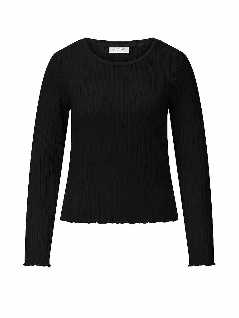 RICH & ROYAL | T-shirt à manches longues | schwarz