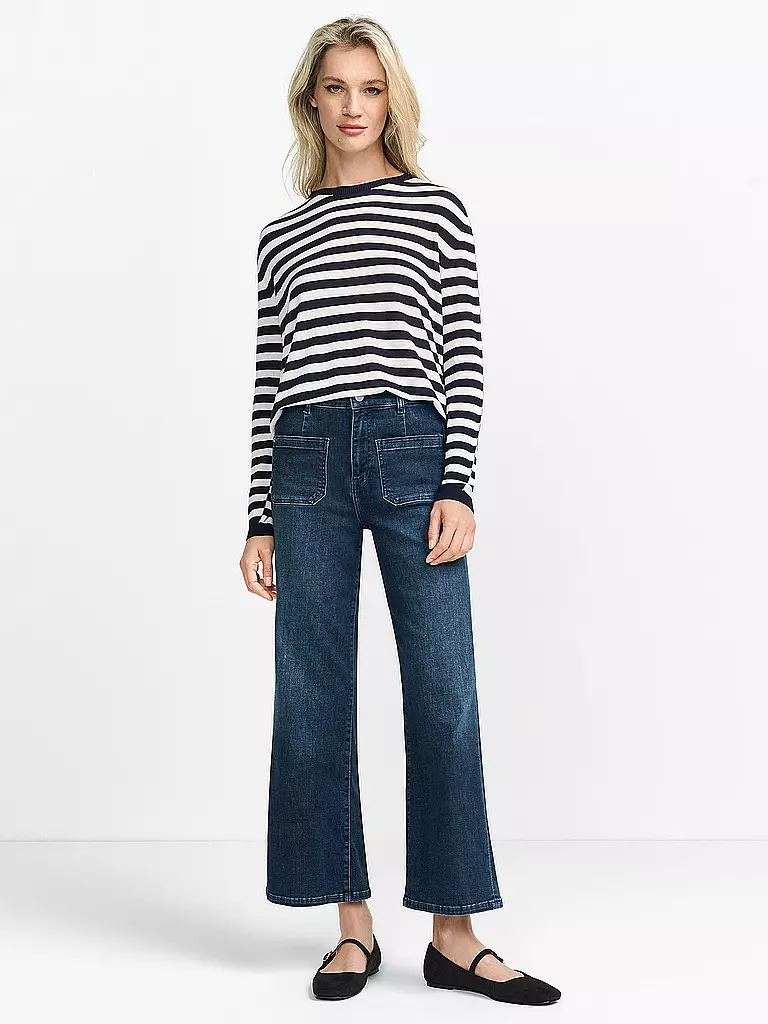 RICH & ROYAL | T-shirt à manches longues | Bleu foncé