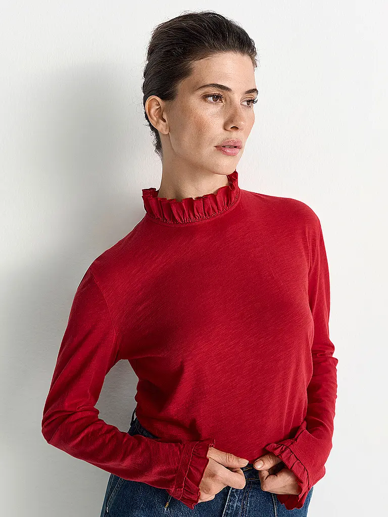 RICH & ROYAL | T-shirt à manches longues | Rouge