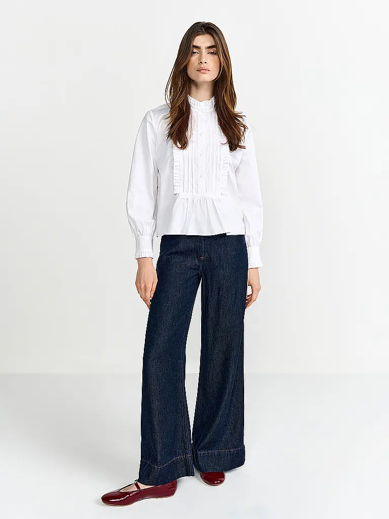 RICH & ROYAL | T-shirt blouse | Blanc