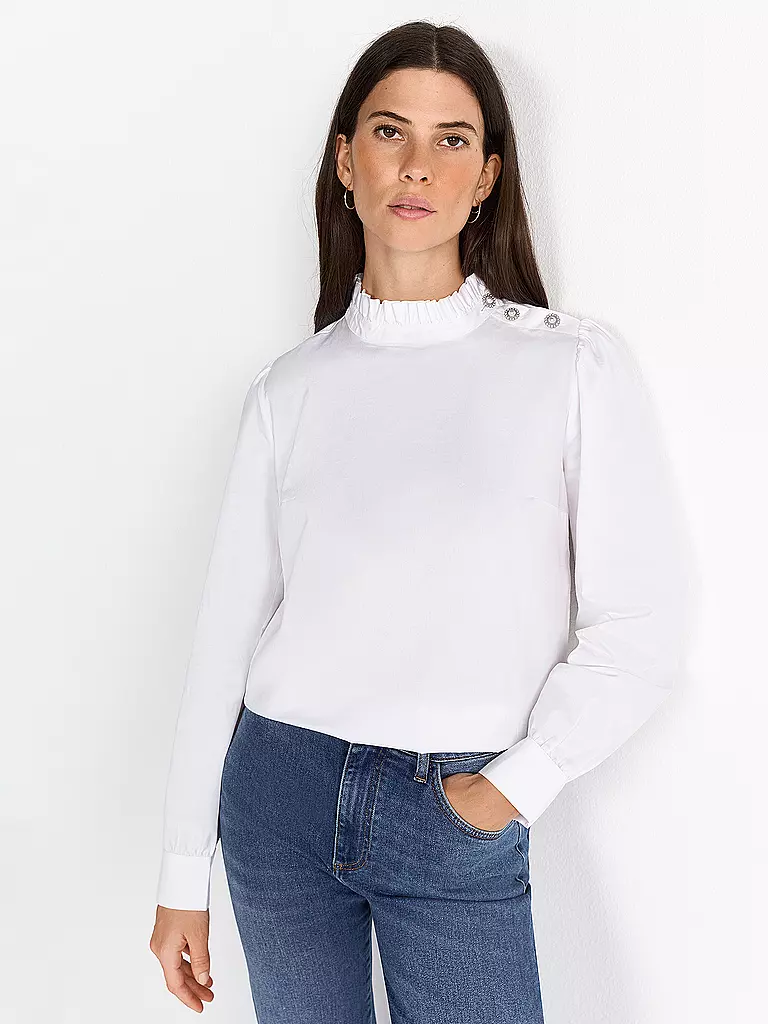 RICH & ROYAL | T-shirt blouse | Blanc