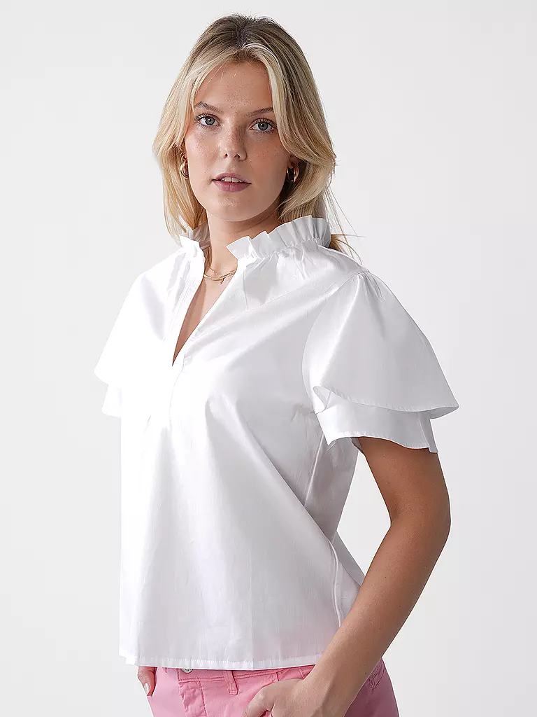 RICH & ROYAL | T-shirt blouse | Blanc