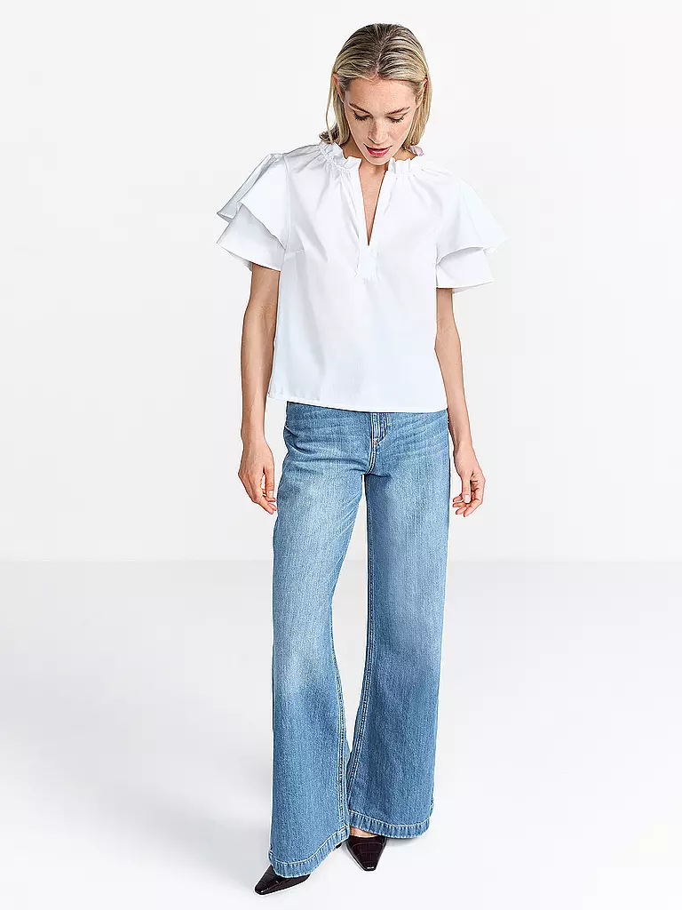 RICH & ROYAL | T-shirt blouse | Blanc