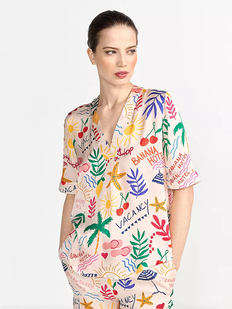 RICH & ROYAL | T-shirt blouse | Blanc