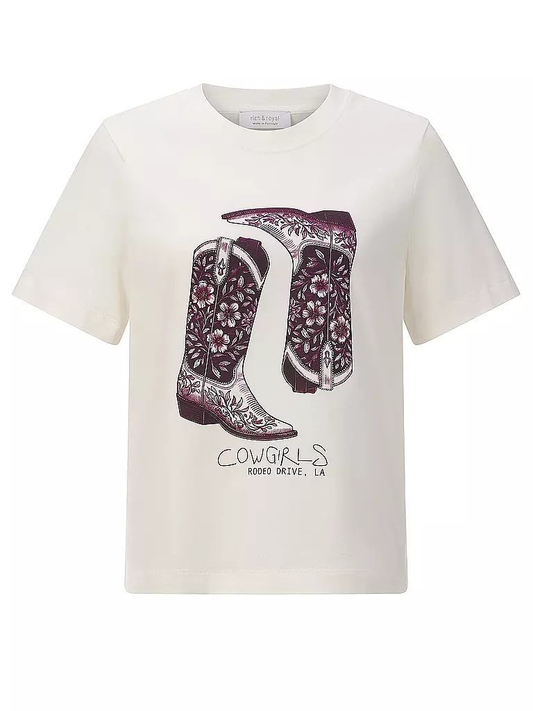 RICH & ROYAL | T-shirt | Crème