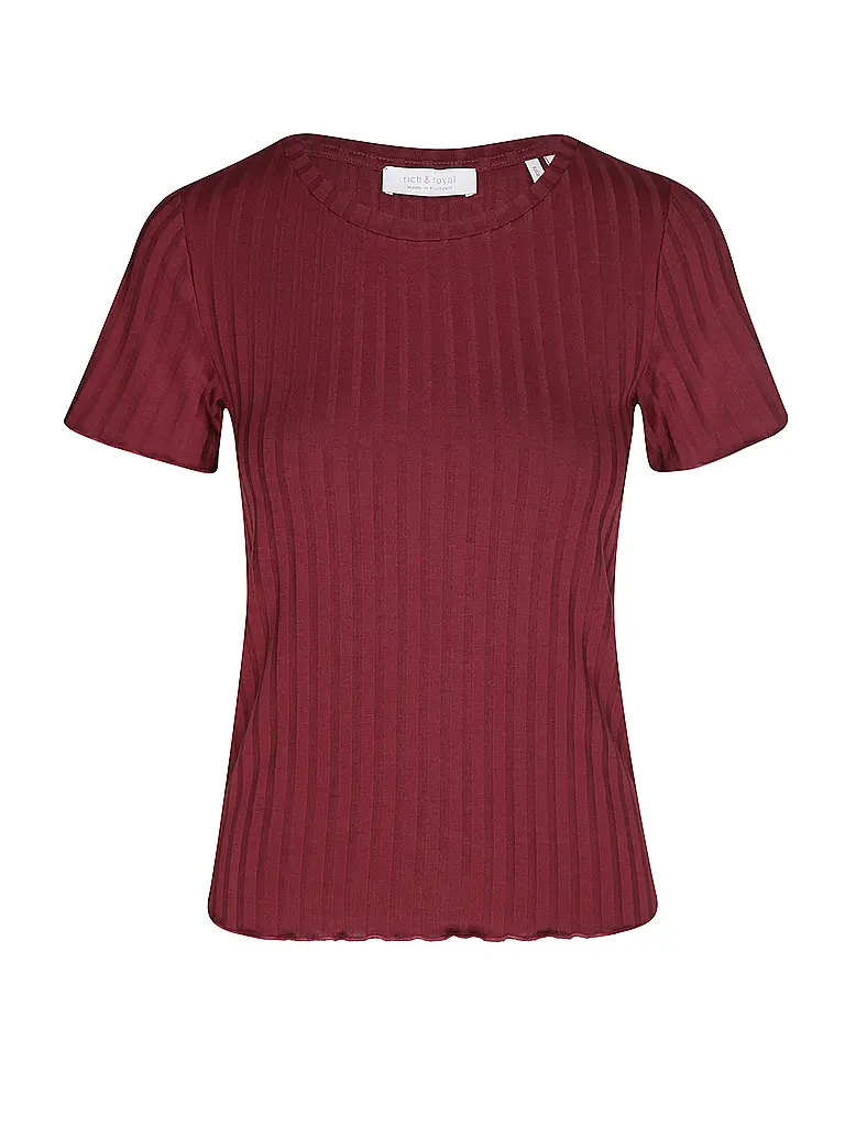 RICH & ROYAL | T-shirt | Rouge foncé