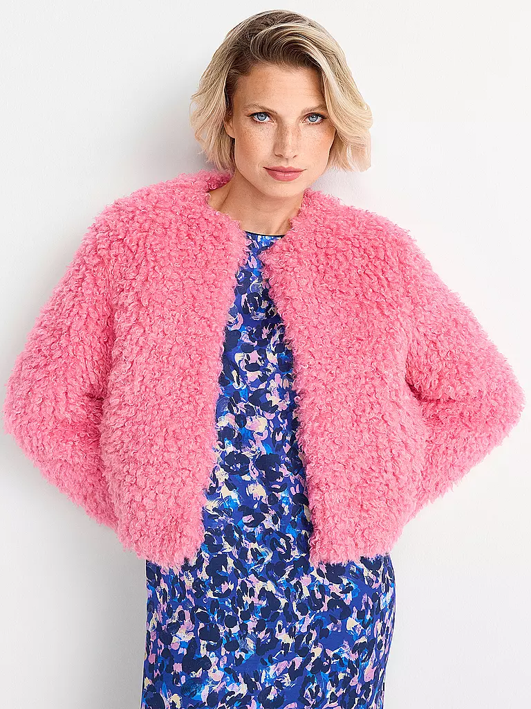 RICH & ROYAL | Veste aspect fourrure coupe courte | 