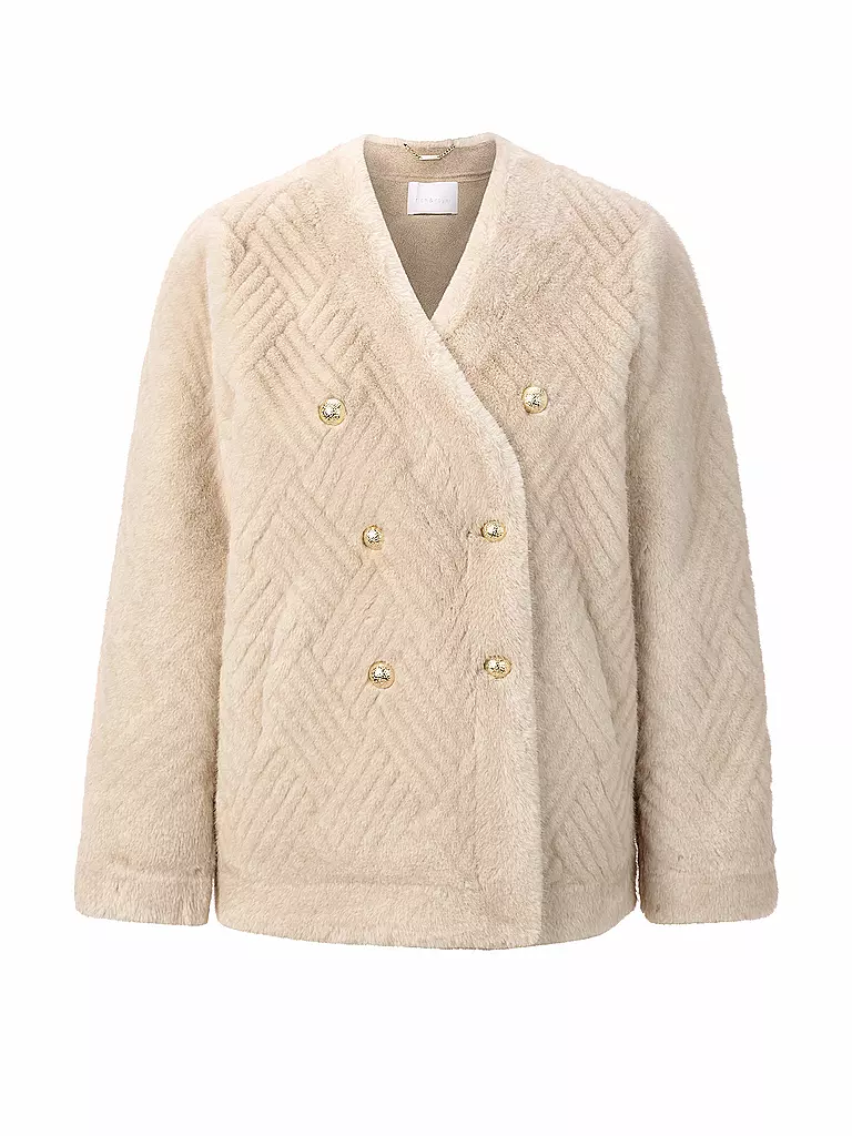 RICH & ROYAL | Veste aspect fourrure | Camel