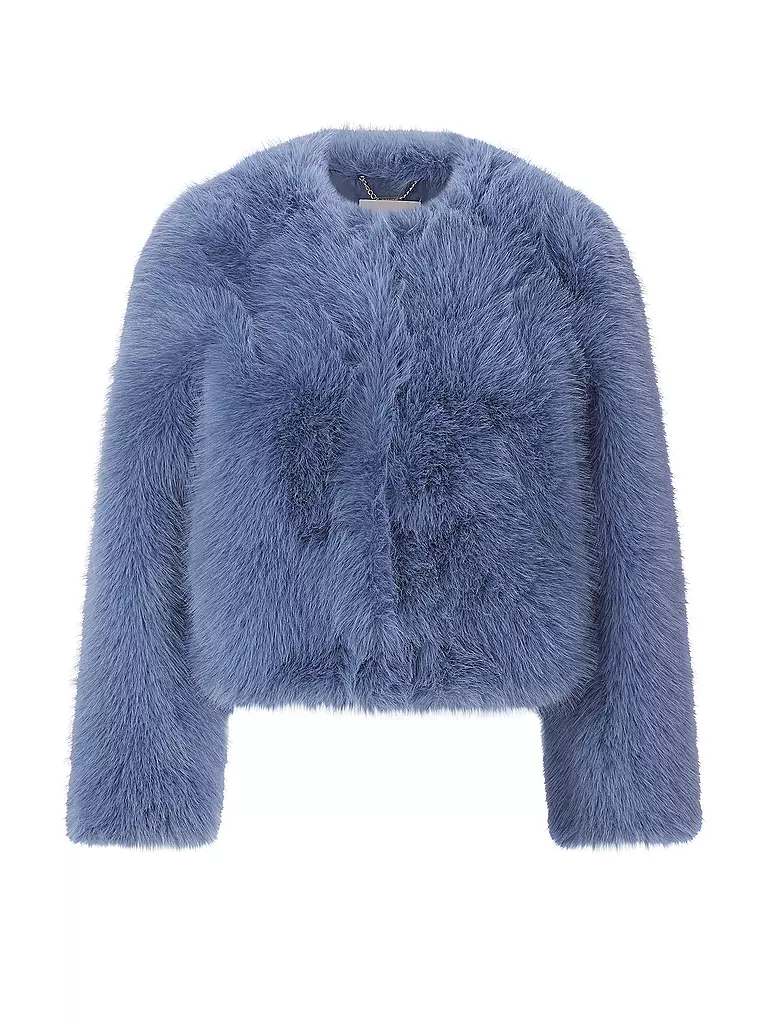 RICH & ROYAL | Veste aspect fourrure | Bleu