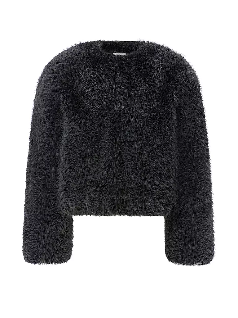 RICH & ROYAL | Veste aspect fourrure | Noir