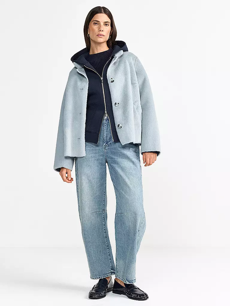 RICH & ROYAL | Veste aspect fourrure | Bleu clair