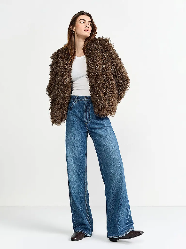 RICH & ROYAL | Veste aspect fourrure | Marron
