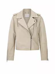 RICH & ROYAL | Veste en cuir | Beige