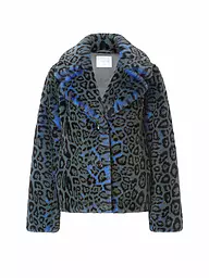 RICH & ROYAL | Veste en fausse fourrure | Bleu